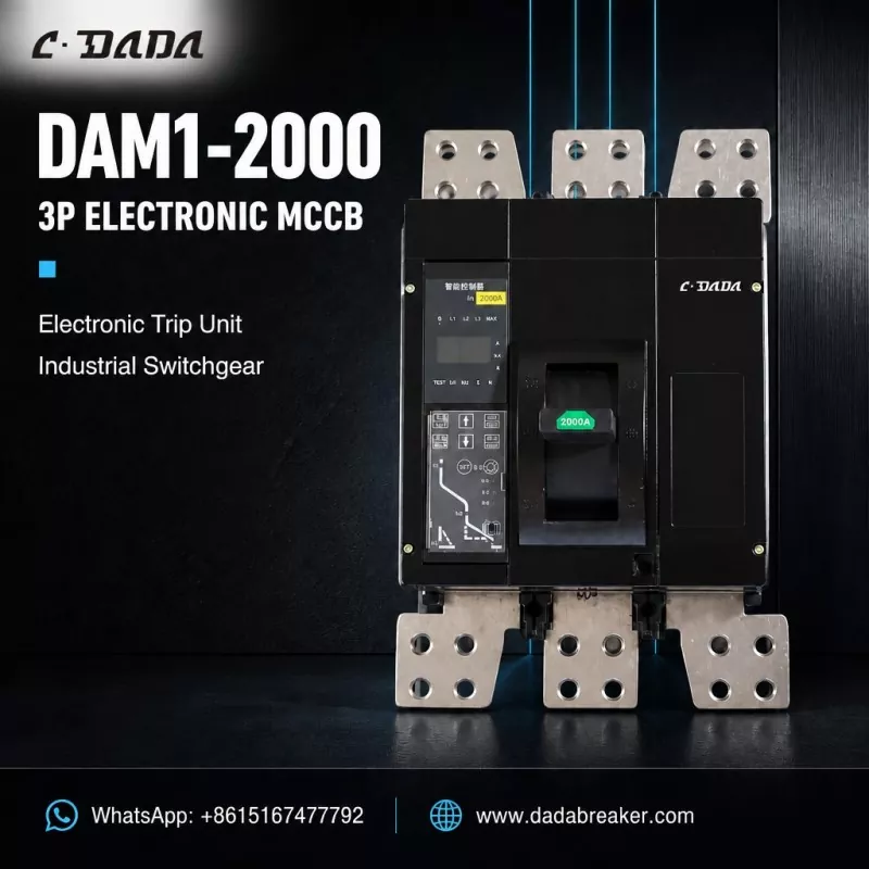 DAM1-2000 3P Electronic MCCB alang sa Industrial Switchgear | C·DADA Electric